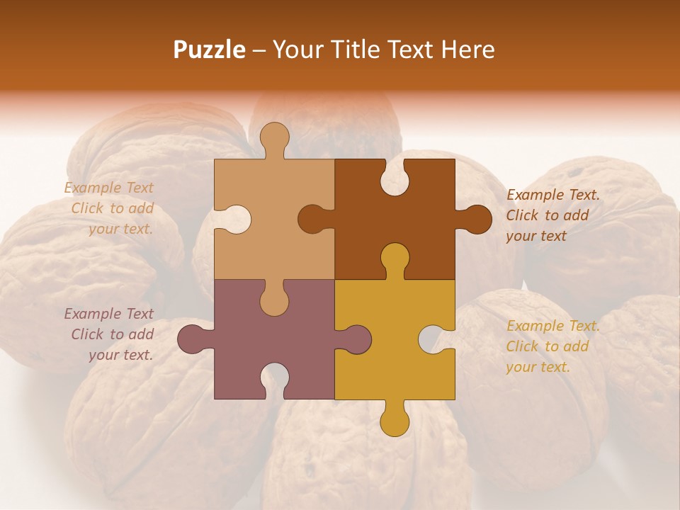 Nut Background Walnut PowerPoint Template