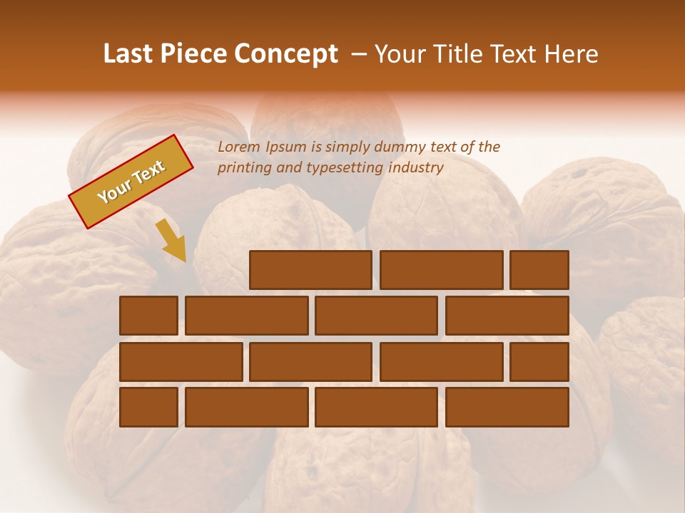 Nut Background Walnut PowerPoint Template
