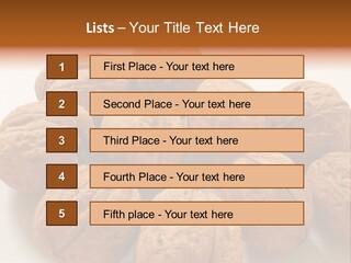 Nut Background Walnut PowerPoint Template