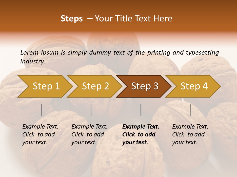 Nut Background Walnut PowerPoint Template