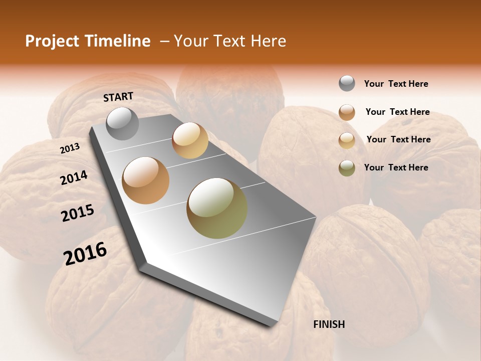 Nut Background Walnut PowerPoint Template