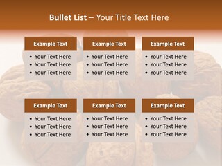 Nut Background Walnut PowerPoint Template