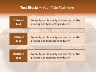 Nut Background Walnut PowerPoint Template