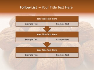Nut Background Walnut PowerPoint Template