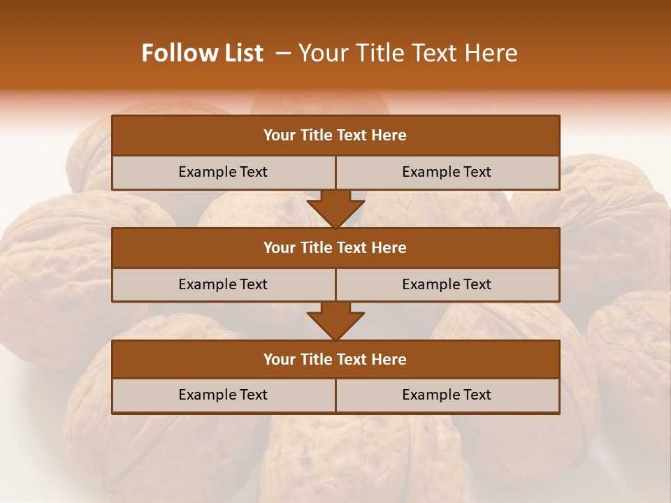 Nut Background Walnut PowerPoint Template