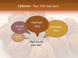 Nut Background Walnut PowerPoint Template