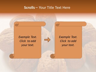 Nut Background Walnut PowerPoint Template