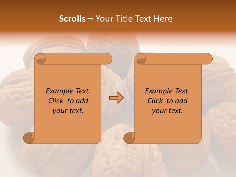 Nut Background Walnut PowerPoint Template
