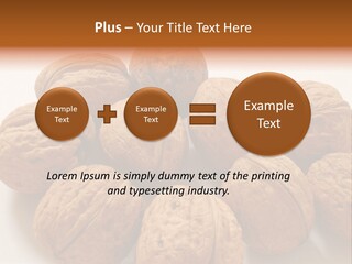 Nut Background Walnut PowerPoint Template