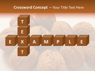 Nut Background Walnut PowerPoint Template