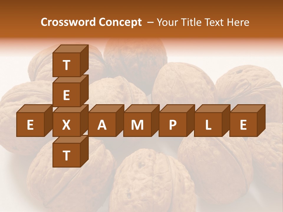 Nut Background Walnut PowerPoint Template