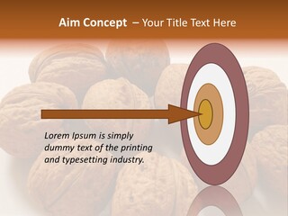 Nut Background Walnut PowerPoint Template