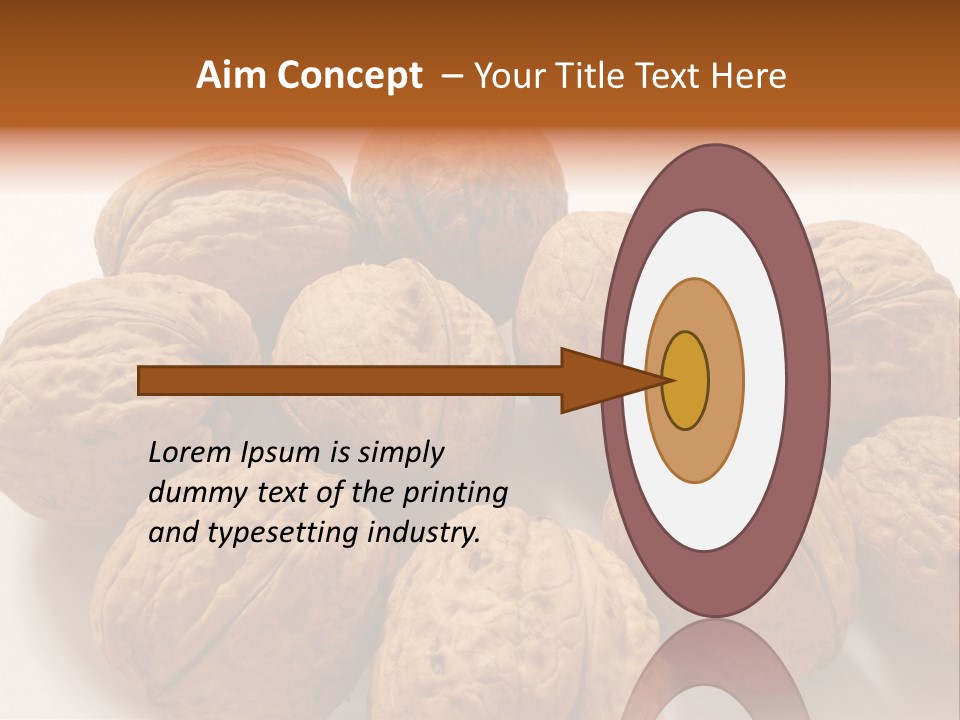 Nut Background Walnut PowerPoint Template