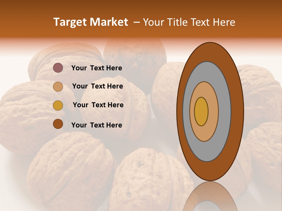 Nut Background Walnut PowerPoint Template