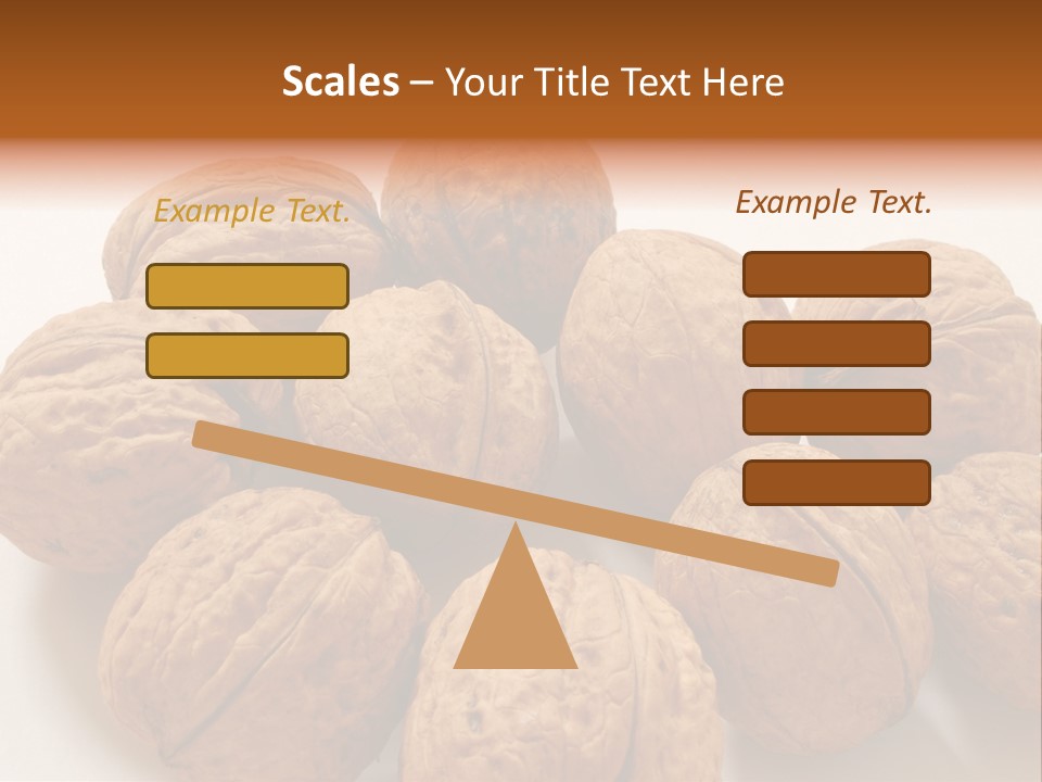 Nut Background Walnut PowerPoint Template