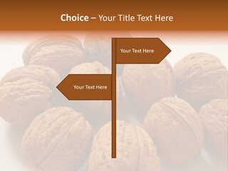 Nut Background Walnut PowerPoint Template