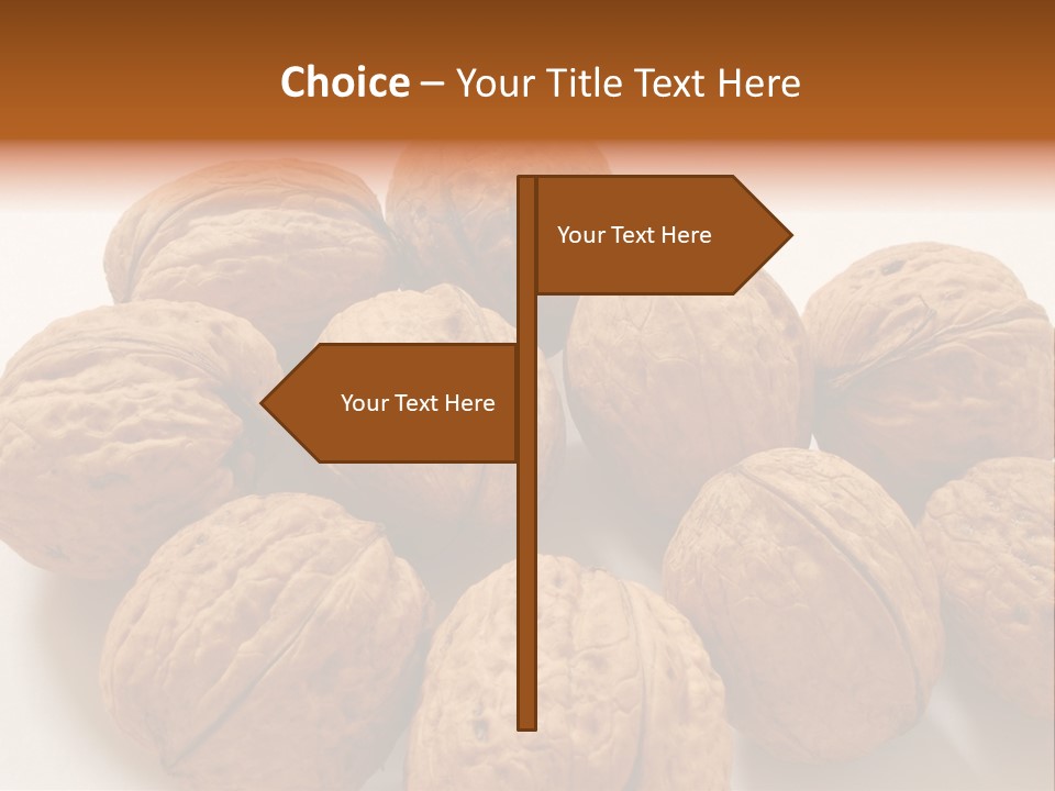 Nut Background Walnut PowerPoint Template
