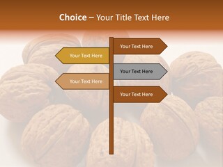 Nut Background Walnut PowerPoint Template