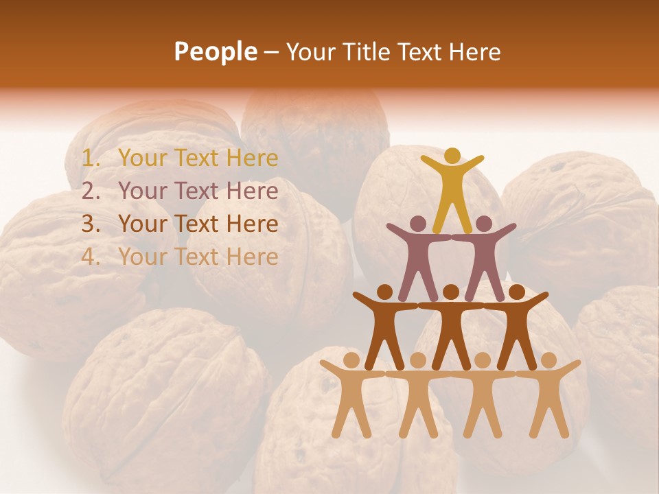 Nut Background Walnut PowerPoint Template