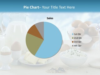 Groceries Cups Buttermilk PowerPoint Template