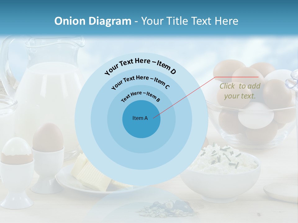 Groceries Cups Buttermilk PowerPoint Template