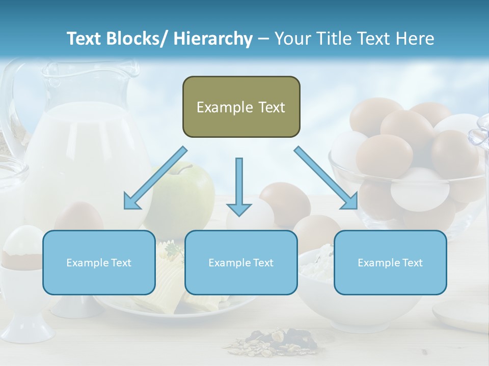 Groceries Cups Buttermilk PowerPoint Template