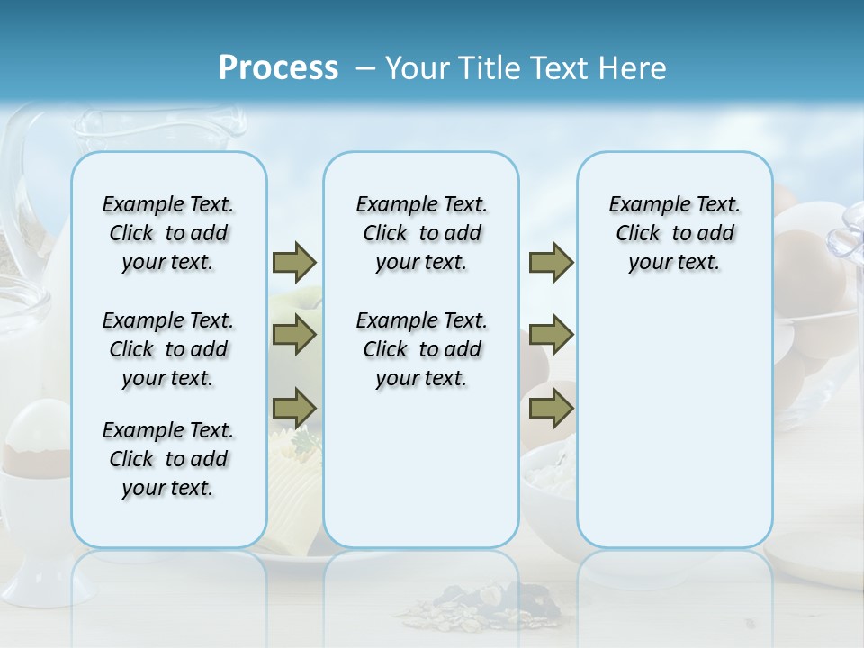 Groceries Cups Buttermilk PowerPoint Template