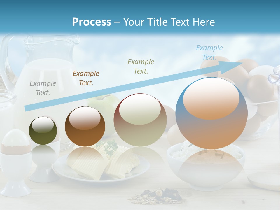 Groceries Cups Buttermilk PowerPoint Template