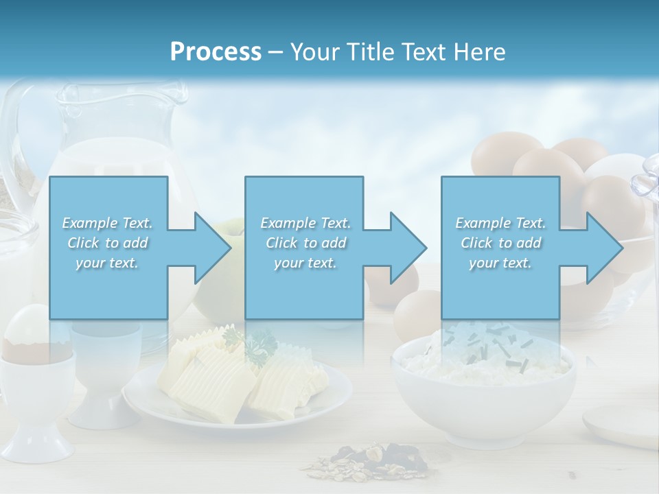 Groceries Cups Buttermilk PowerPoint Template