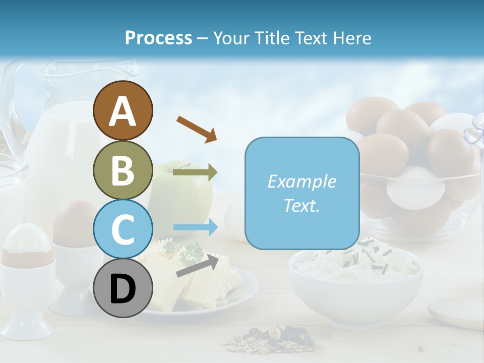 Groceries Cups Buttermilk PowerPoint Template