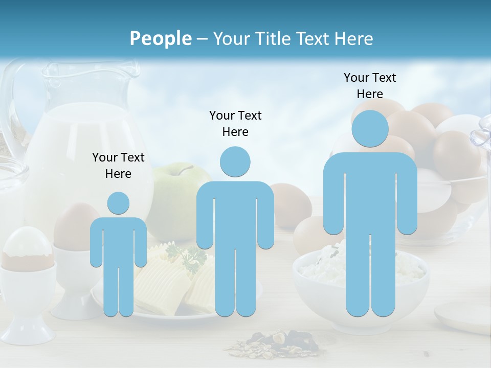 Groceries Cups Buttermilk PowerPoint Template