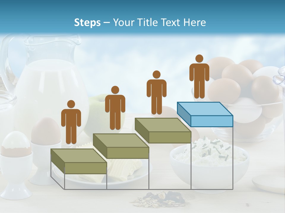 Groceries Cups Buttermilk PowerPoint Template