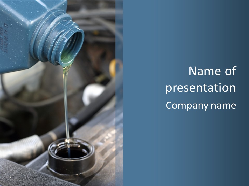 Car Engine Gas PowerPoint Template