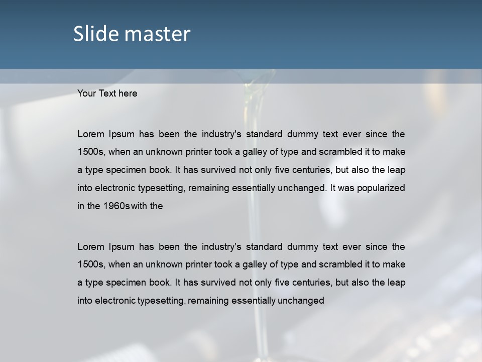Car Engine Gas PowerPoint Template