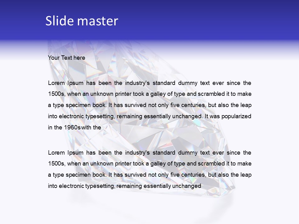 Ring Bling Rock PowerPoint Template