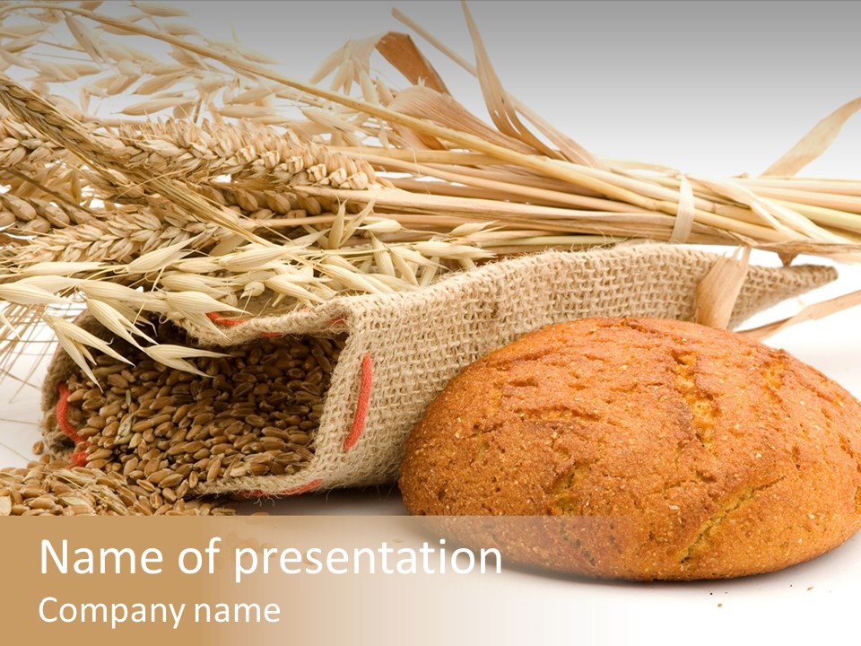 Loaf Bread Cereal PowerPoint Template