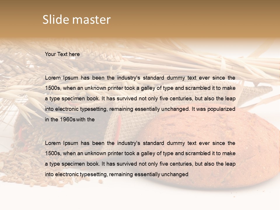 Loaf Bread Cereal PowerPoint Template