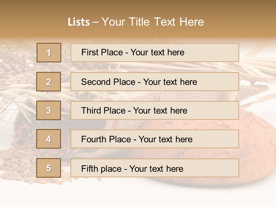 Loaf Bread Cereal PowerPoint Template
