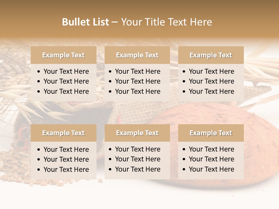 Loaf Bread Cereal PowerPoint Template