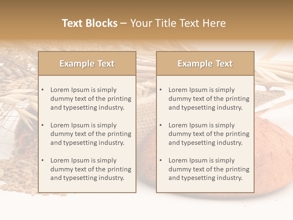 Loaf Bread Cereal PowerPoint Template