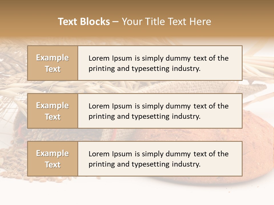 Loaf Bread Cereal PowerPoint Template