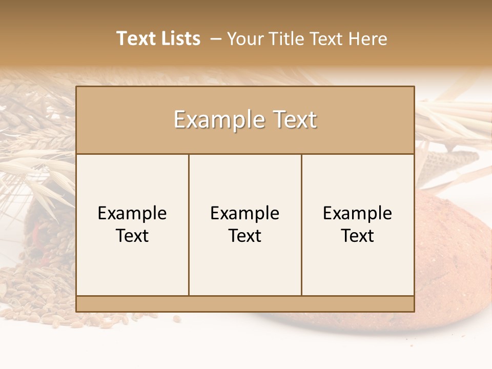 Loaf Bread Cereal PowerPoint Template