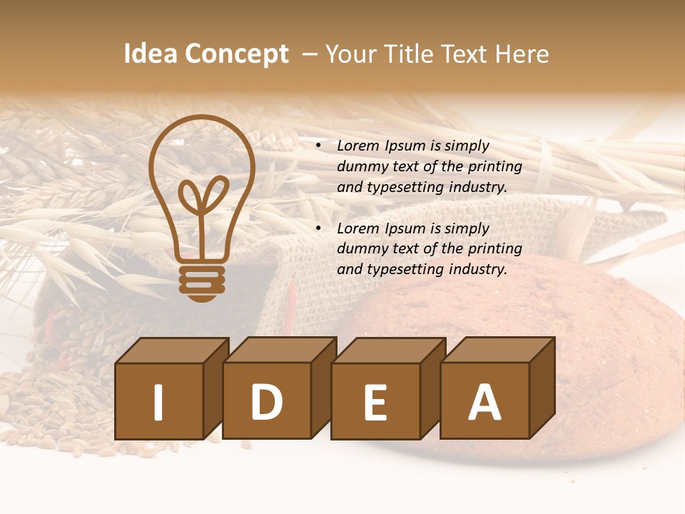 Loaf Bread Cereal PowerPoint Template