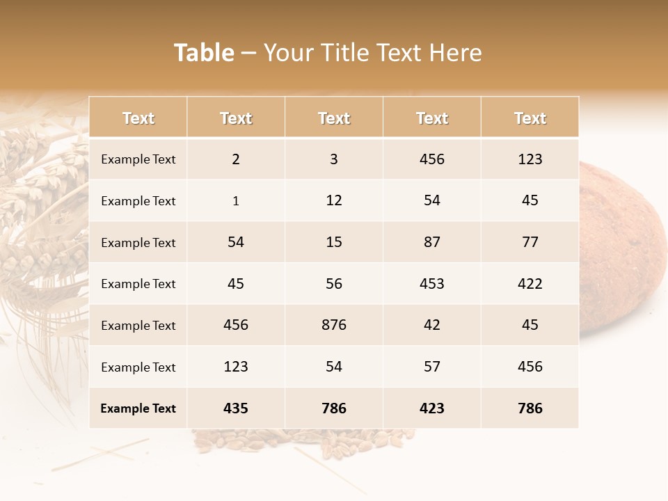 Food Wheat Crop PowerPoint Template