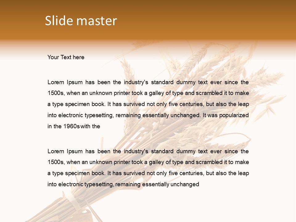 Crop Bread Harvest PowerPoint Template