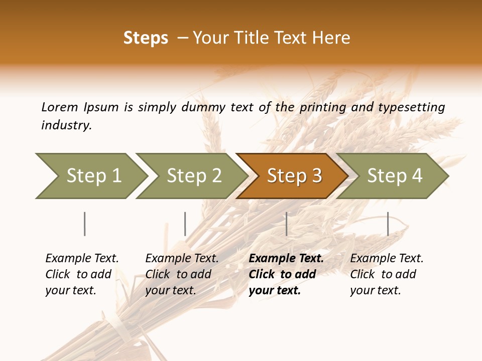Crop Bread Harvest PowerPoint Template