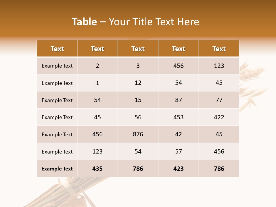 Crop Bread Harvest PowerPoint Template