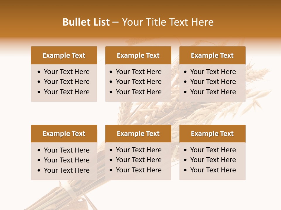 Crop Bread Harvest PowerPoint Template