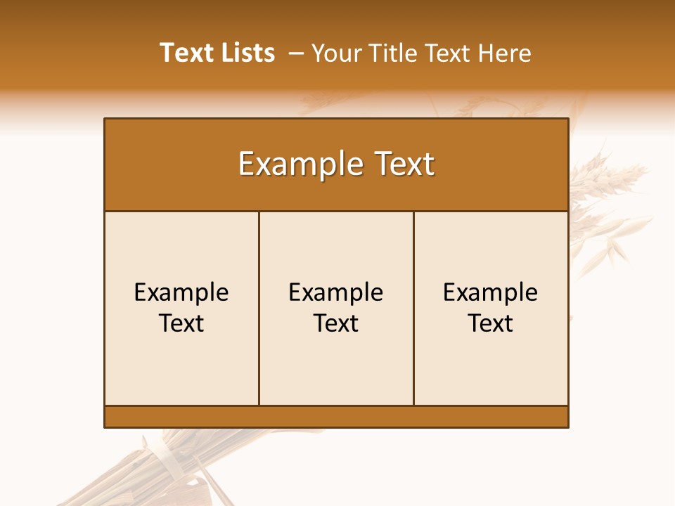 Crop Bread Harvest PowerPoint Template