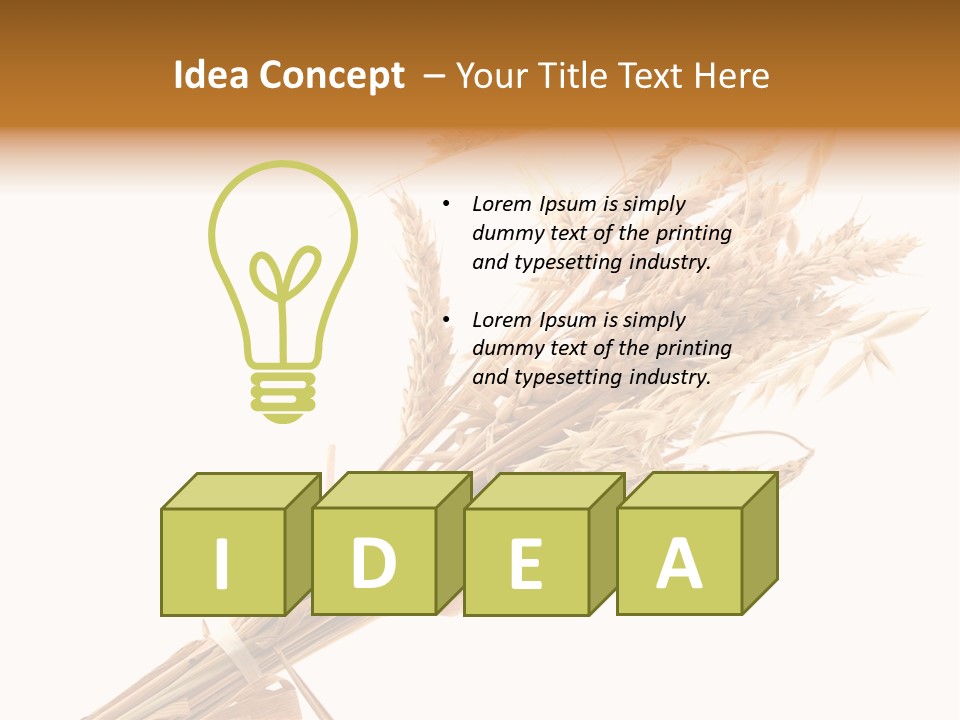 Crop Bread Harvest PowerPoint Template